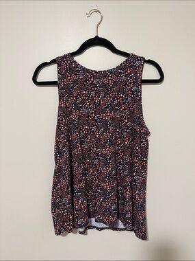 Old Navy Floral Luxe Muscle Swing Tank